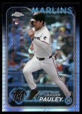 Graham Pauley 2024 Topps Chrome Update Prism Refractor Miami Marlins #USC97
