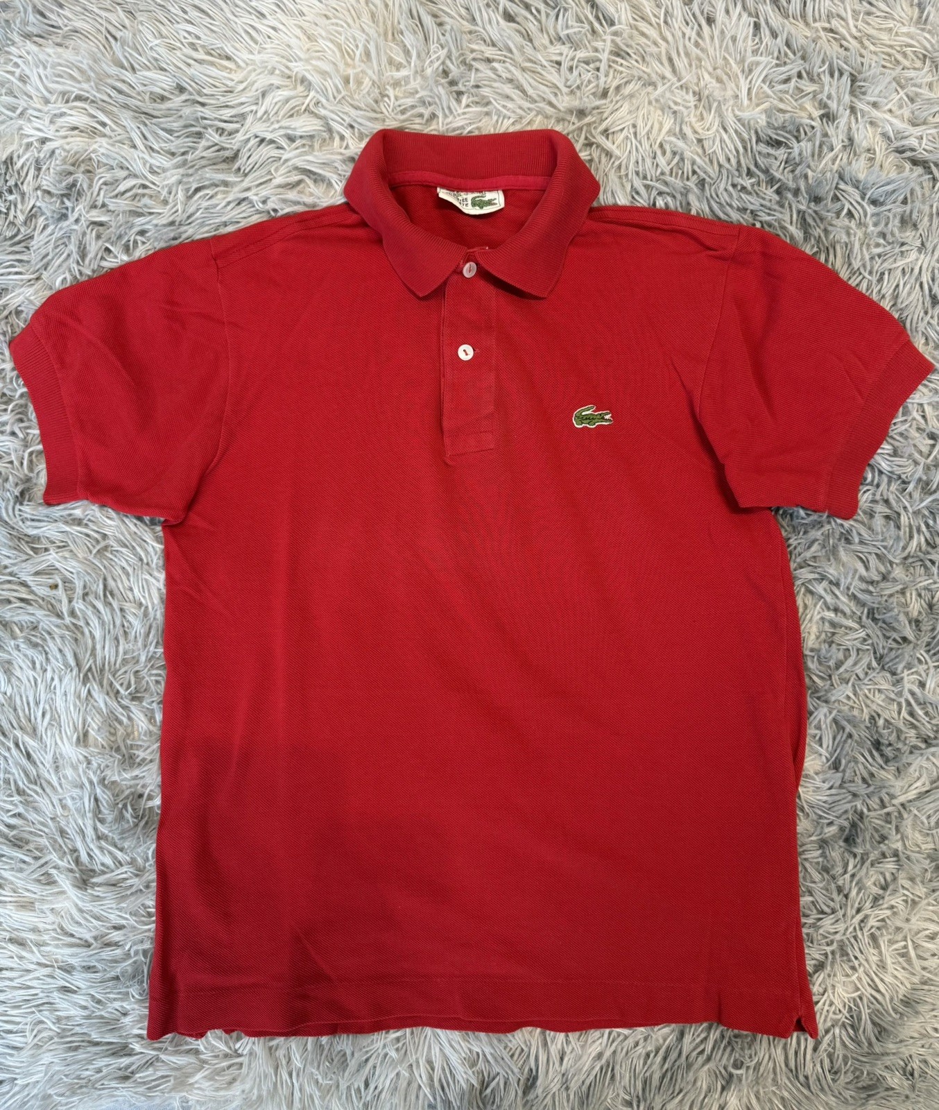 👕 Lacoste Vintage Polo Classic Red | Made in France | Taglia 3 (S Uomo)
