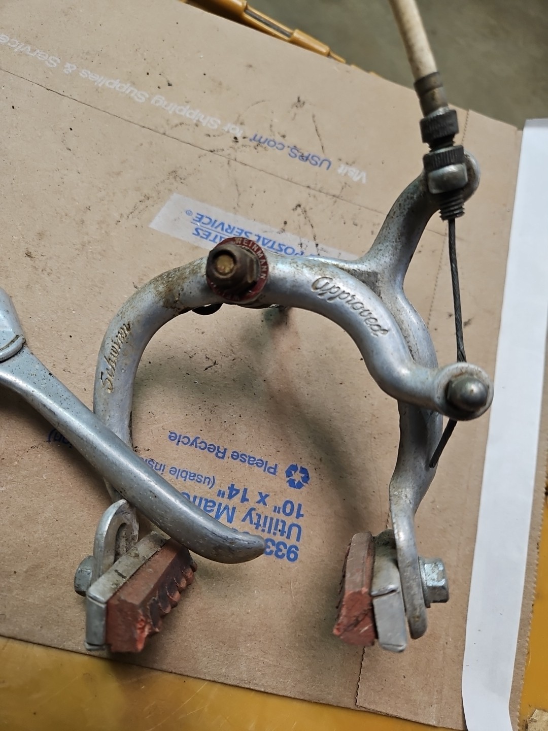 Vintage Schwinn Script 26” 1 3/4” S7 Weinmann Brakes Calipers Levers Jaguar 