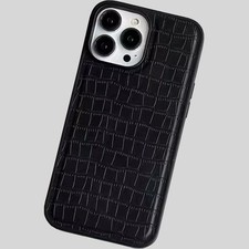 Handyhülle Kunst - Leder Schutz Hülle Case Krokodil Croco Soft Tasche Bumper