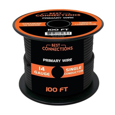 Automotive Primary Wire 100ft Gauge Power Cable Bulk Vehicle Wiring Harness