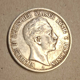 Deutsches Reich 2 Mark Silbermünze 1903 A Friedrich II. Kaiser König Preußen