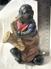 Vintage African  Saxophone Player