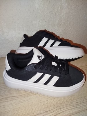 Adidas Sportswear GRAND COURT PLATFORM Sneaker Schwarz 38 EU