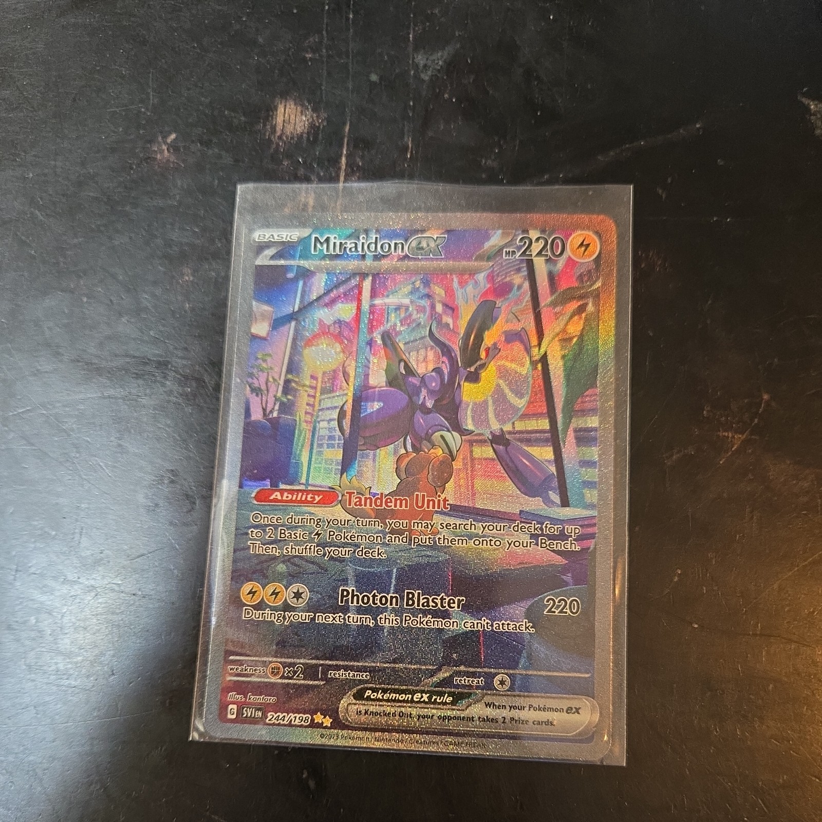 Miraidon ex 244/198 SV01: Scarlet & Violet Special Illustration Rare Holo