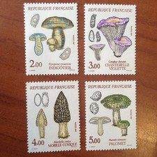 France Yvert Num 2488-2491 ** Champignon  1987