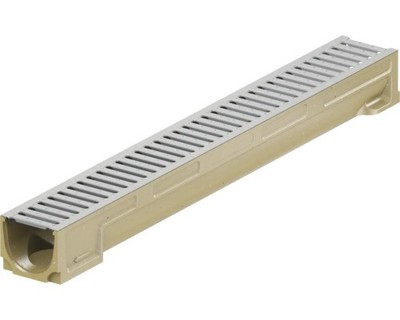 ACO Entwässerungsrinne Polymer inkl. Rost 1000 mm x 118 mm x 97 mm