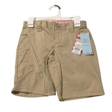 Cat  Jack Girls Khaki School Uniform Chino Shorts Stretch Size 7 NWT