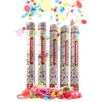 Party Popper 40Cm Luftschlangen Konfetti Bunt 5Er Set Party Deko