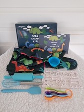 Anpro Kids Baking Kit Dinosaur Themed Real-Life Baking Tools For Children