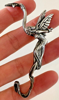 Alchemy Whispering Fairy Left Ear Wrap earring Gothic Pixie Signed England 2018
