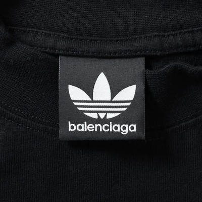 Balenciaga アディダス ロゴ 長袖カットソー ブラック shopbring_3024e230013