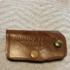 Vintage Good Year Tires Auto Shop Leather Key Holder Keychain Windom MN