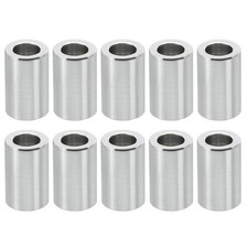 M6 Aluminum Spacers, 10 Pcs Metal Spacer Aluminum 6.2mm ID x 10mm OD x 16mm L