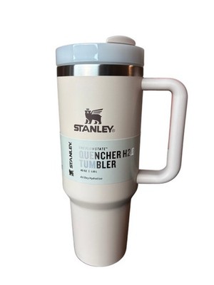 Stanley H2.0 Quencher Beige Tumbler 40 oz | FlowState Lid w Straw
