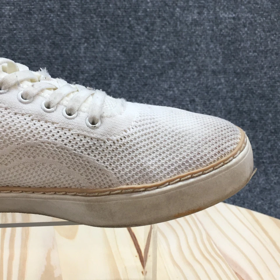 Dr Scholls 鞋女式 8 M 休闲低帮针织运动鞋白色面料系带 — 第 3/4 张图片