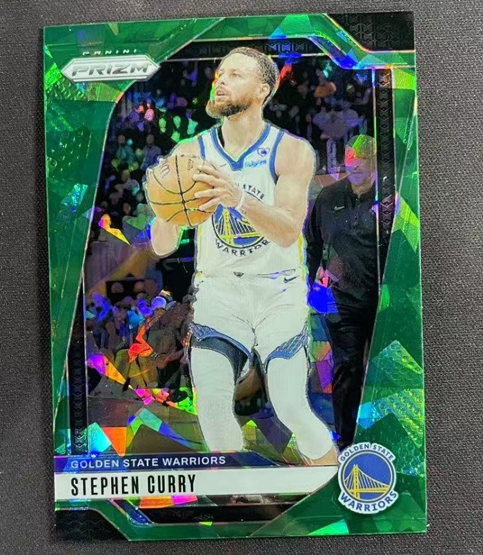 Stephen Curry 2024-25 Panini Prizm Green Ice #134
