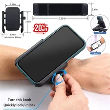 Rotatable Wristband Phone Holder Armband Cell Phone Bag Sports Holder ~New