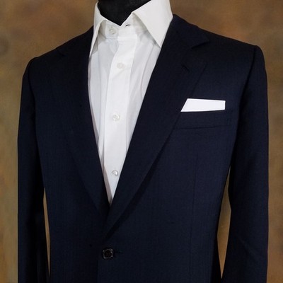 Men's Cotton Single Fold Flat Top Pre-folded Pocket Square Handkerchief Insert