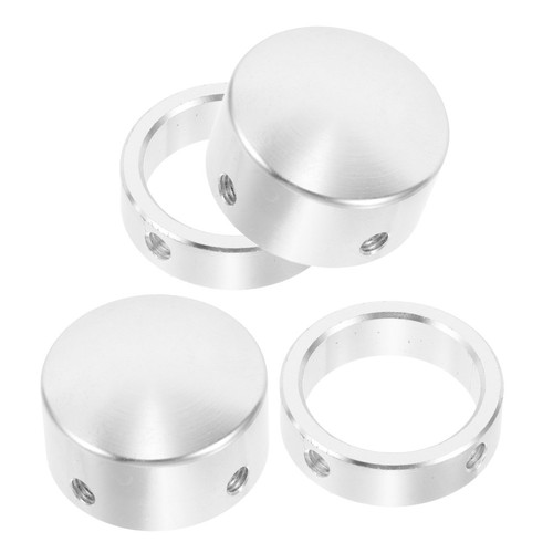 2 Sets Stärke Ausrüstung Griff Abdeckung Lenker Endkappen Aluminiumlegierung Abdeckungen - Bild 8 von 12
