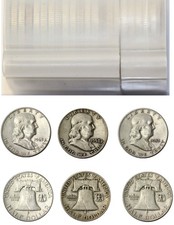 $10 Face, Franklin Half Dollar 50c - 90% silver - (20 pcs)