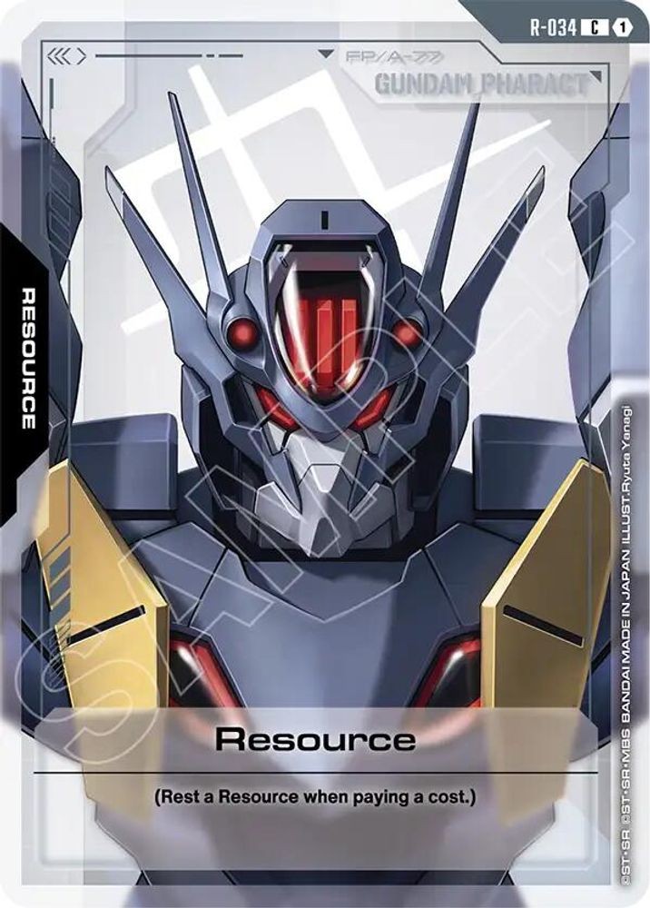 2026 Gundam Card Game: Phantom Aria - Resource (R-034) (#R-034, C, Near Mint)
