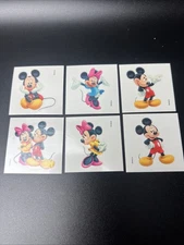 SandyLion Walt Disney Mickey And Minnie Mouse Temporary Tattoos Rare Set 6pcs