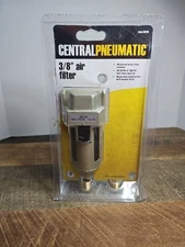 Central Pneumatic 68230 3/8" Air Filter 80SCFM @ 100PSI 40 Micron brass filter