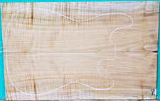 Quilted Curly Maple Wood 1502 Luthier 5A Electric Guitar Top Set 22x14.5x.312