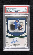 2022 Panini Immaculate Signatures Green 2/5 Nick Pratto #IS-NP PSA 7 Auto 17di