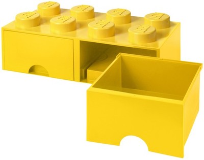 LEGO Schubladenbox STORAGE BRICK DRAWER 8 2 Schübe gelb