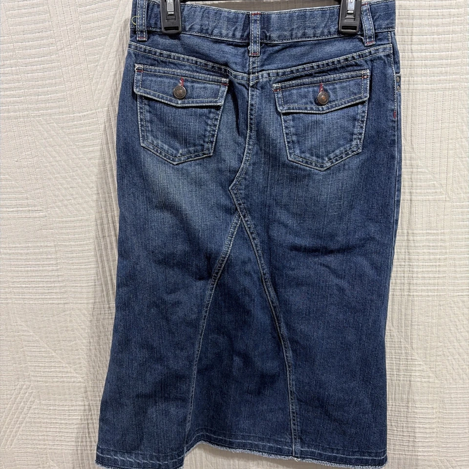 Falda larga denim Gap para niñas talla 12 Foto 4 de 4