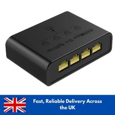 RJ45 Gigabit Ethernet Splitter 1000Mbps LAN Network Internet 1 to 4 Out Adapter