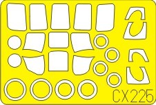 Eduard EDCX225 1:72 Mil Mi-8 Hip canopy frame paint mask