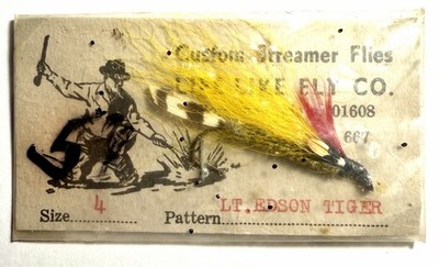 Vintage Life Like Fly Co. Worcester MA Lt. Edson Tiger Streamer #4 w/Card