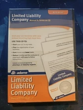 Adams Limited Liability Company, Manual and Forms on CD LLC **BRAND NEW**