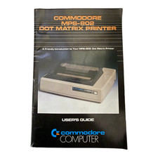 Commodore MPS-802 Dot Matrix Printer User's Guide Manual