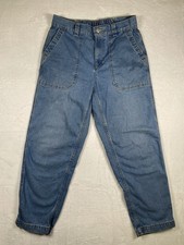 Old Navy Women's High Rise OG Chino Pants Light Blue Size Medium Stretch Casual