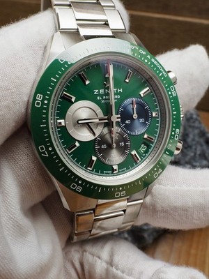 Zenith Chronomaster Sport Green 0331193600 99% LNIB Full Set 2024, US AD RARE 