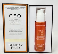SUNDAY RILEY C.E.O. 15% Vitamin C Brightening Serum 1.7oz 50ml  NEW