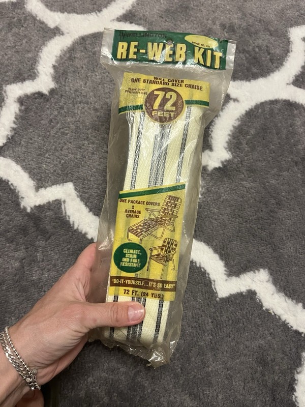 Wellington Re-Web Kit 72 ft Polypropylene Yellow Black Stripe Stain Resistant