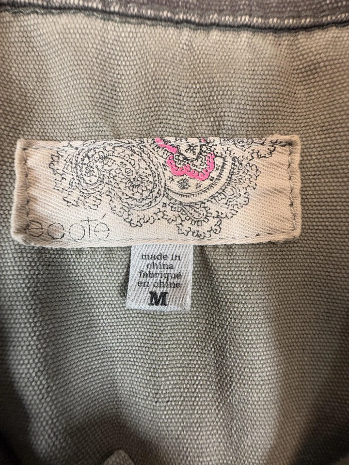 Chaqueta ECOTE para mujer mediana camuflada utilitaria abrigo de campo estilo militar bolsillos Foto 4 de 4