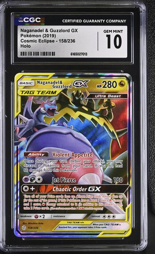 Naganadel & Guzzlord-GX graded CGC 10 for sale on eBay