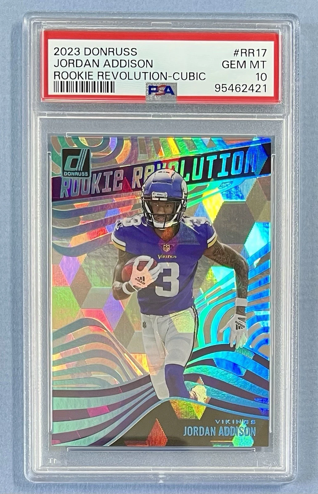 Jordan Addison Panini Donruss Rookie Revolution #RR17 Cubic