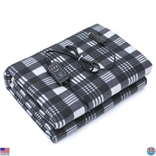 Cozy 12V Electric Polar Fleece Blanket for Trucks - Winter Companion, 60x43.5
