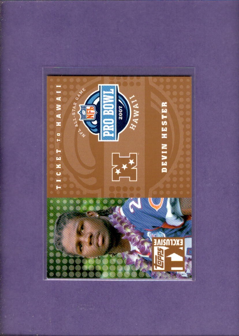 2007 Topps TX Exclusive Ticket to Hawaii Bronze #DH Devin Hester MINT 2 ID:81266