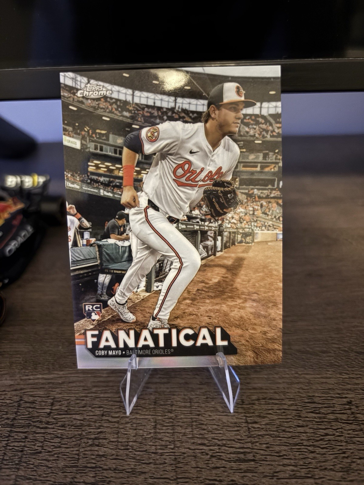 2025 Topps Chrome Coby Mayo Fanatical SSP Baltimore Orioles #FAN-22