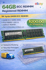 New ListingSKHynix 64GB 4DRx4 PC4-2666V-LD2-12 HMAA8GL7AMR4N Server Memory