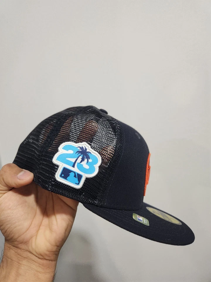 Men's New Era Navy Houston Astros 2023 Spring Training Mesh Hat 59FIFTY Fitted - Image 2 of 4