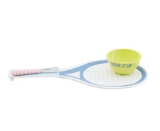New Mud Pie 3 Piece Tennis Melamine Dip Server, Tray 16" x 7 1/2" Novelty